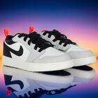 White, Grey & Black Air Jordan 1 Low Alt Trainers, 6, hi-res