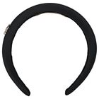 Girls Black Padded Headband, 2, hi-res