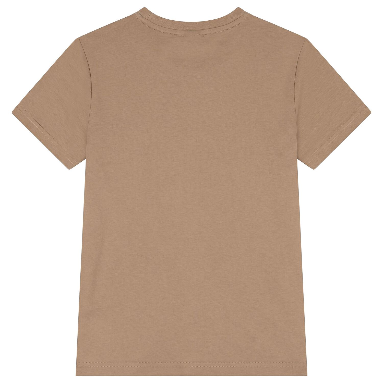 Boys Mini Me Beige Logo T-Shirt, 10, hi-res