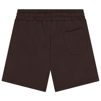 Brown Logo Shorts