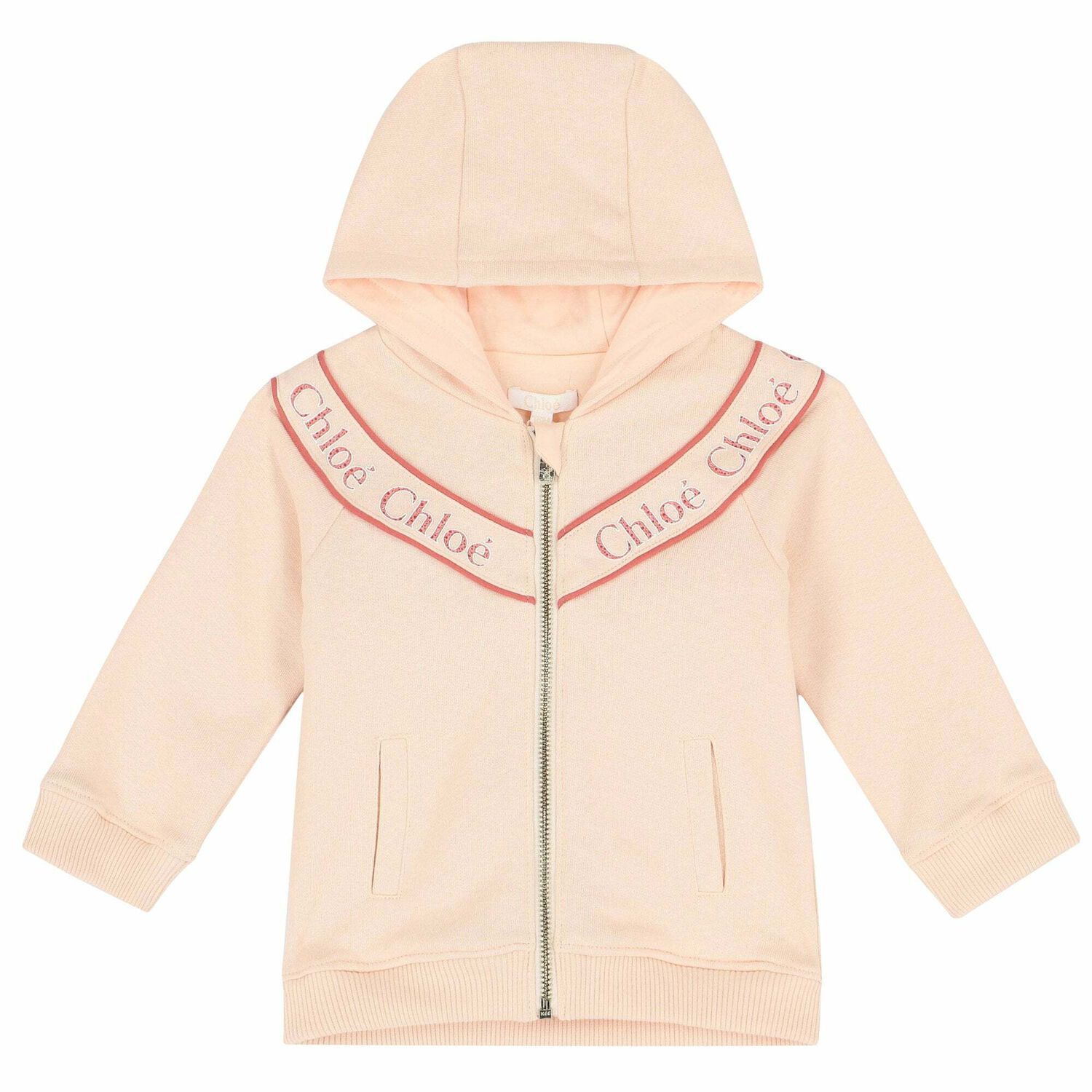 Younger Girls Pale Pink Tracksuit, 1, hi-res image number null