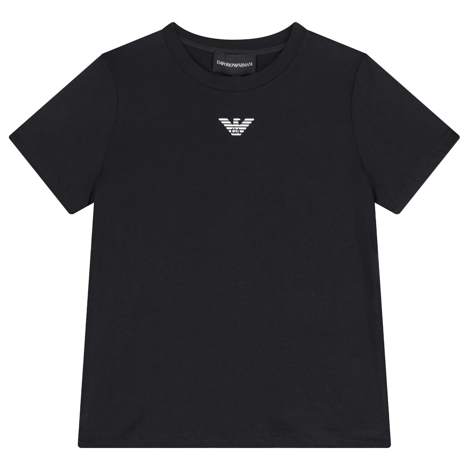 Boys Black Logo T-Shirt, 5, hi-res