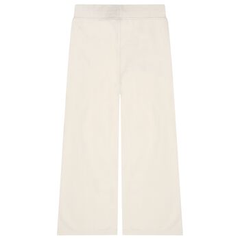 Girls Ivory Logo Trousers