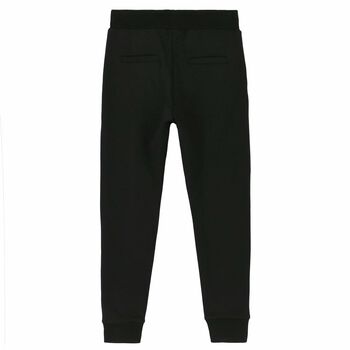 Girls Black Embellished Joggers