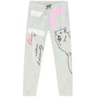 Girls Grey Logo Jogger, 1, hi-res