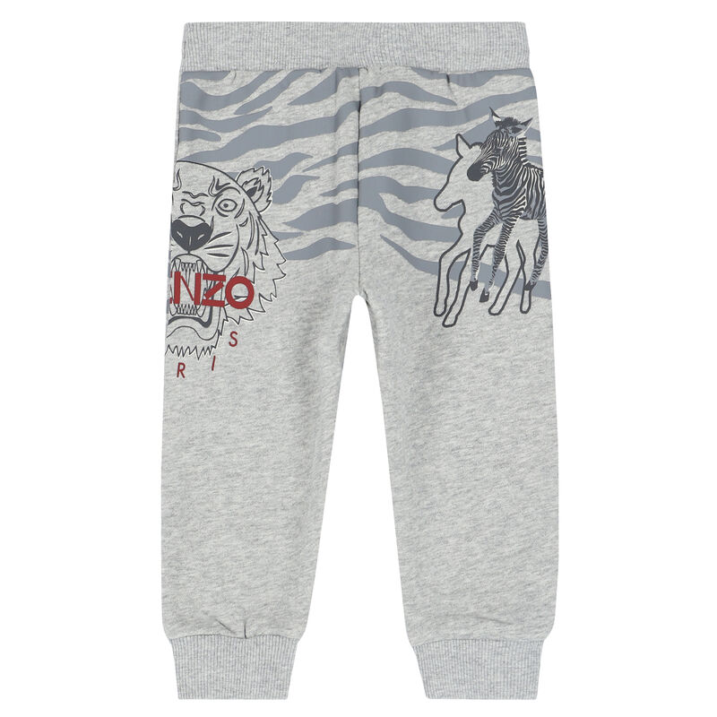 Younger Boys Grey Logo Joggers, 1, hi-res image number null