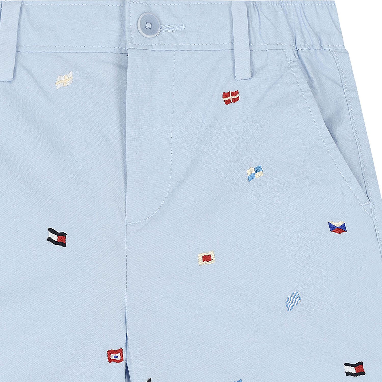 Boys Blue Flags Shorts, 1, hi-res