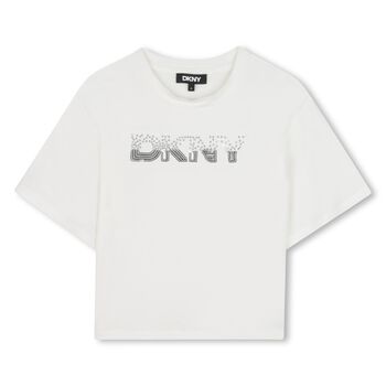 Girls White Logo T-Shirt