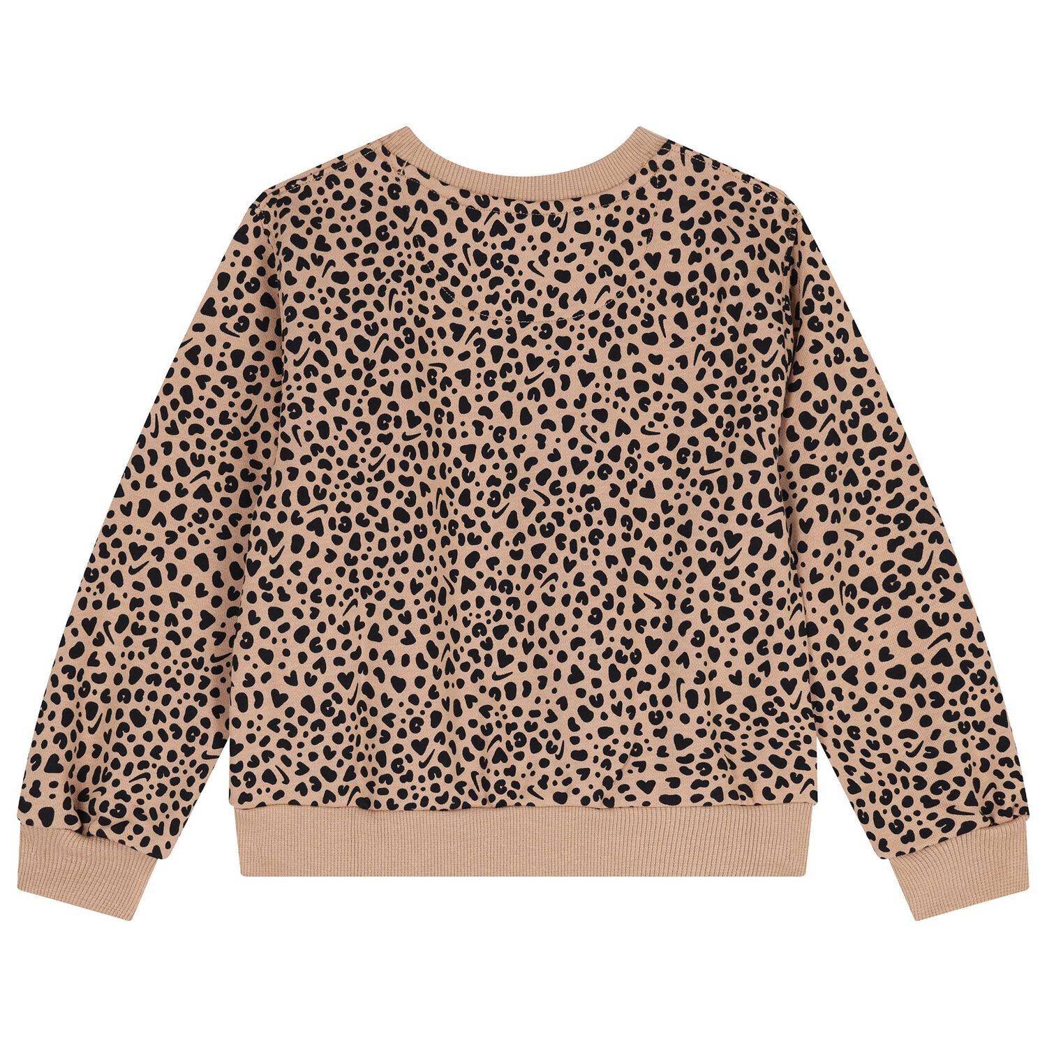 طقم ليجنز بالشعار باللون البيج والأسود للبنات, 1, hi-res