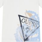 Boys White Logo T-Shirt, 1, hi-res