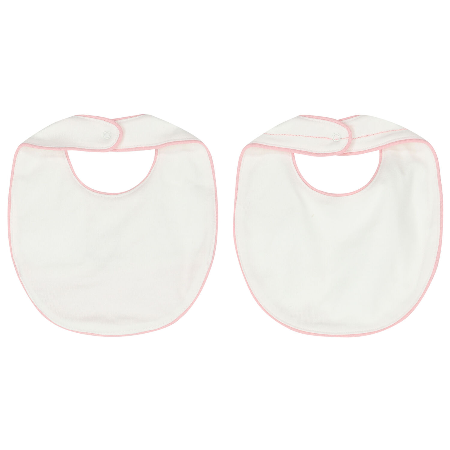 Baby Girls Pink & Ivory Bib ( 2-Pack ), 1, hi-res image number null