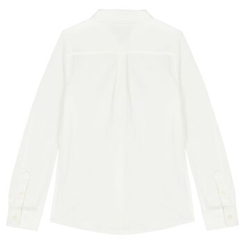قميص اولاد بالشعار باللون الابيض 