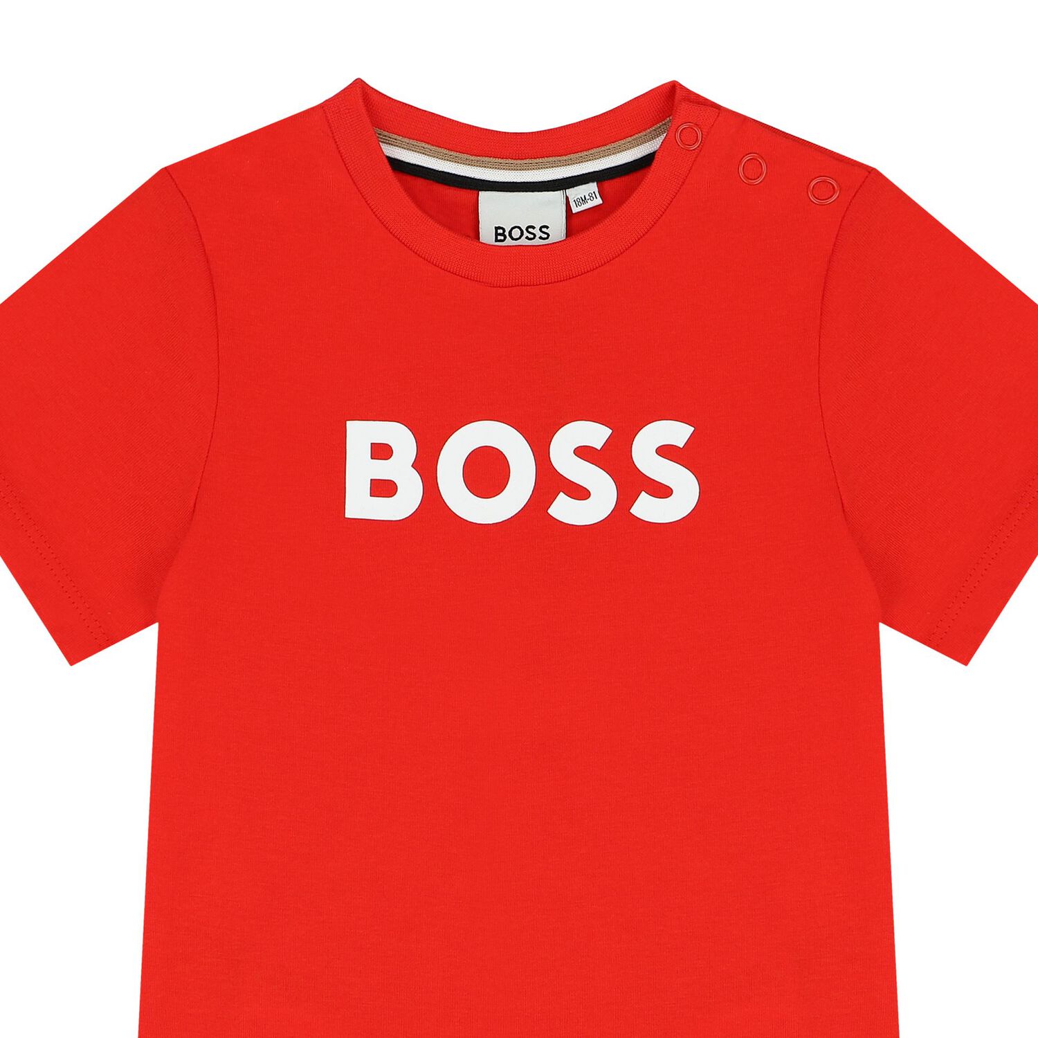Younger Boys Red Logo T-Shirt, 5, hi-res image number null