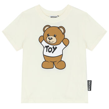 Ivory Teddy Bear Logo T-Shirt