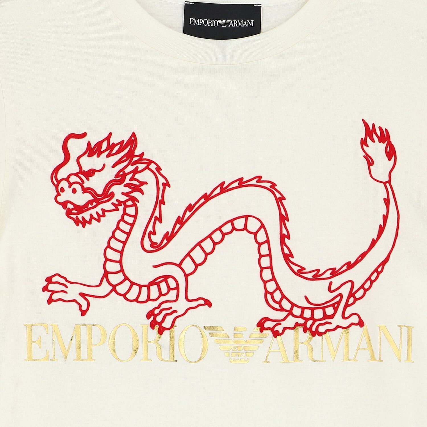 Boys Ivory Logo T-Shirt, 1, hi-res