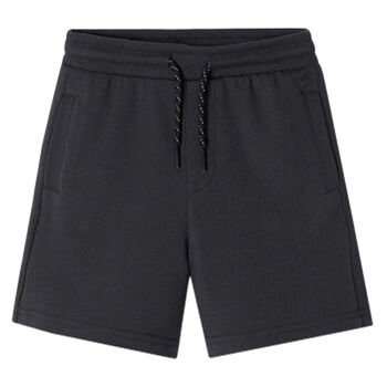 Boys Black Cotton Shorts
