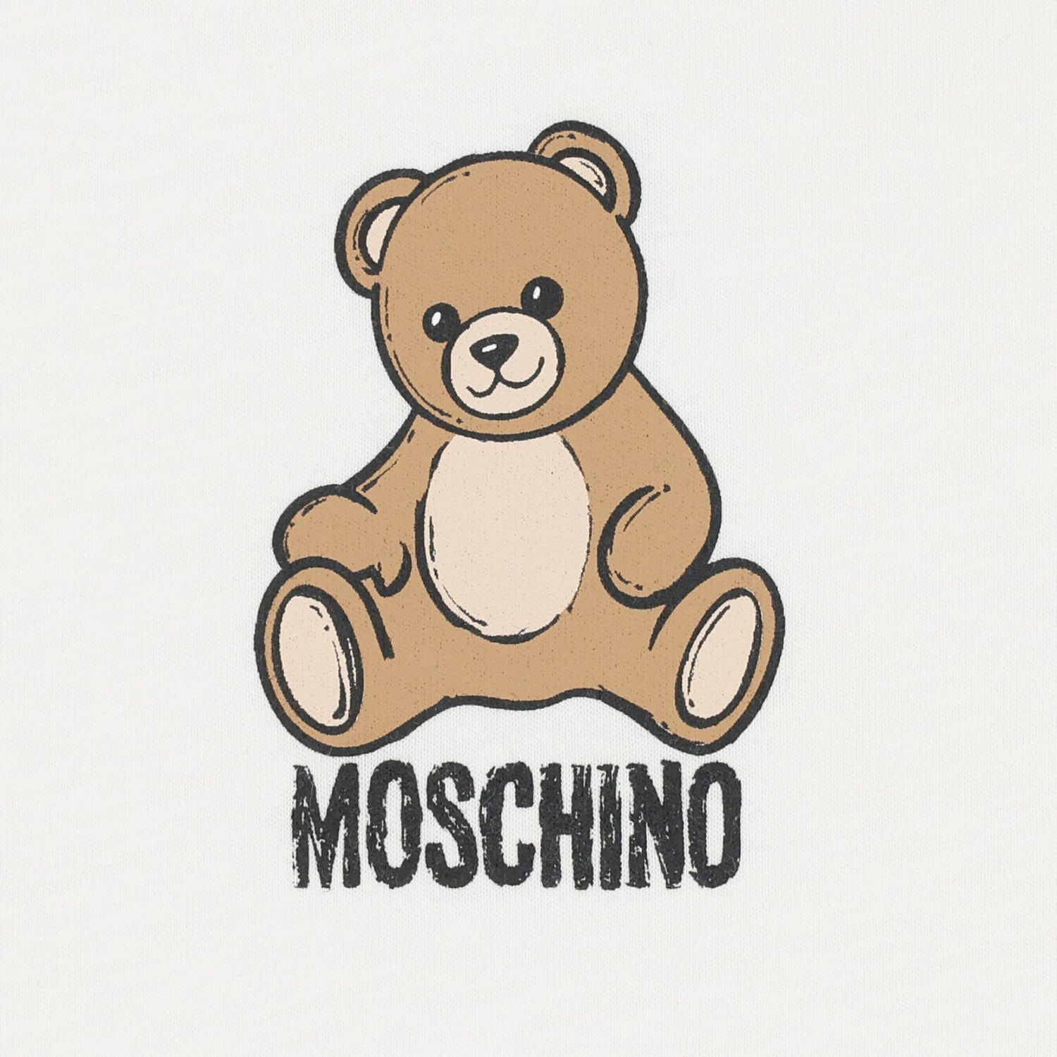 Younger White Teddy Bear Logo T-Shirt, 1, hi-res