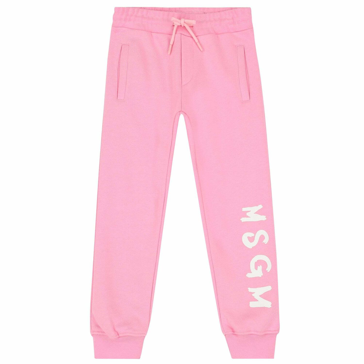 Pink Logo Cotton Joggers, 1, hi-res