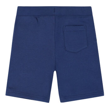 Boys Navy Logo Shorts