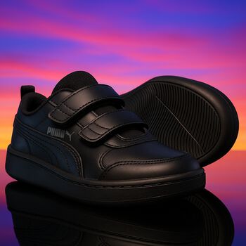 Black Courtflex Trainers