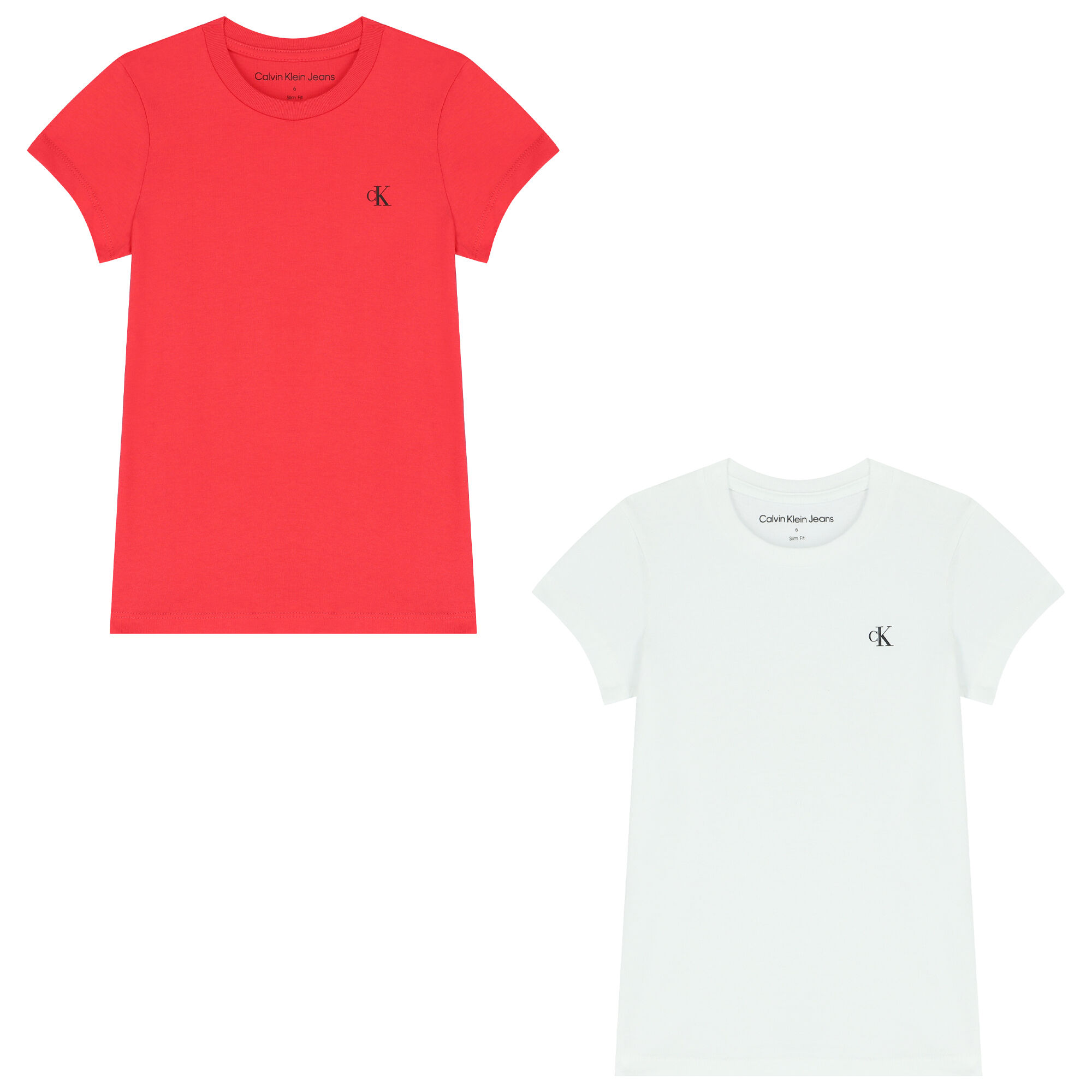 Calvin klein white and red t shirt new arrivals