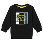 Black Smiley Logo Tracksuit, 1, hi-res