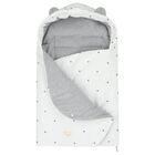 White & Grey Polka Dot Baby Nest, 1, hi-res