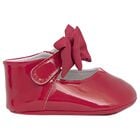 Baby Girls Red Bow Pre Walker Shoes, 2, hi-res