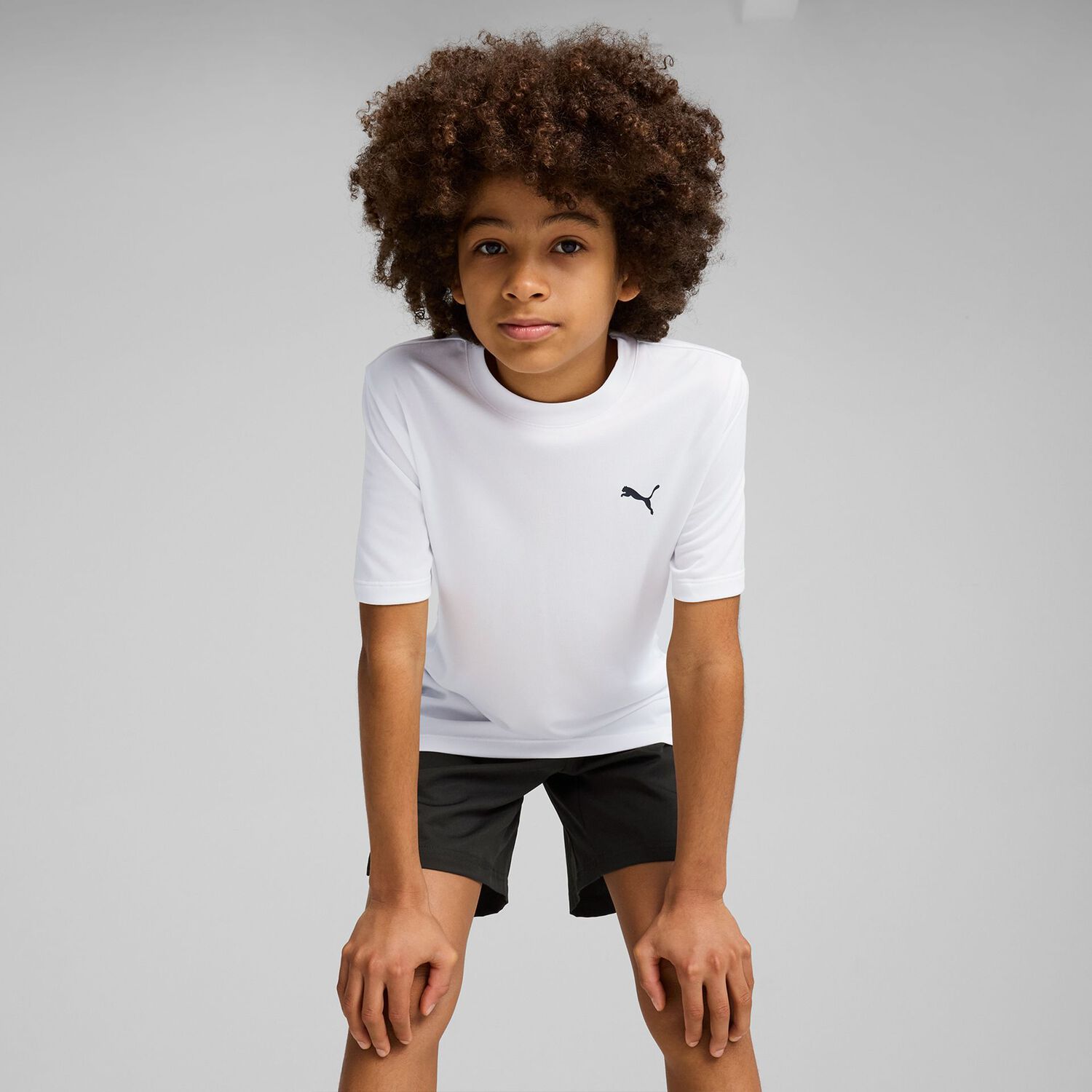 Boys White Logo T-Shirt, 3, hi-res