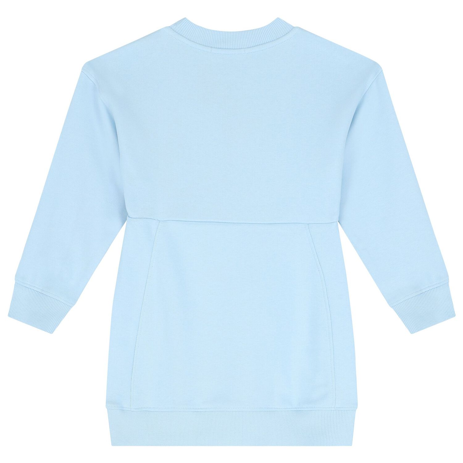 فستان بنات بالشعار باللون الأزرق, 1, hi-res image number null