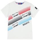 Boys White Logo T-Shirt, 1, hi-res