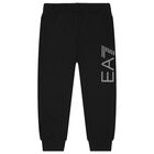 Boys Black Logo Joggers, 1, hi-res