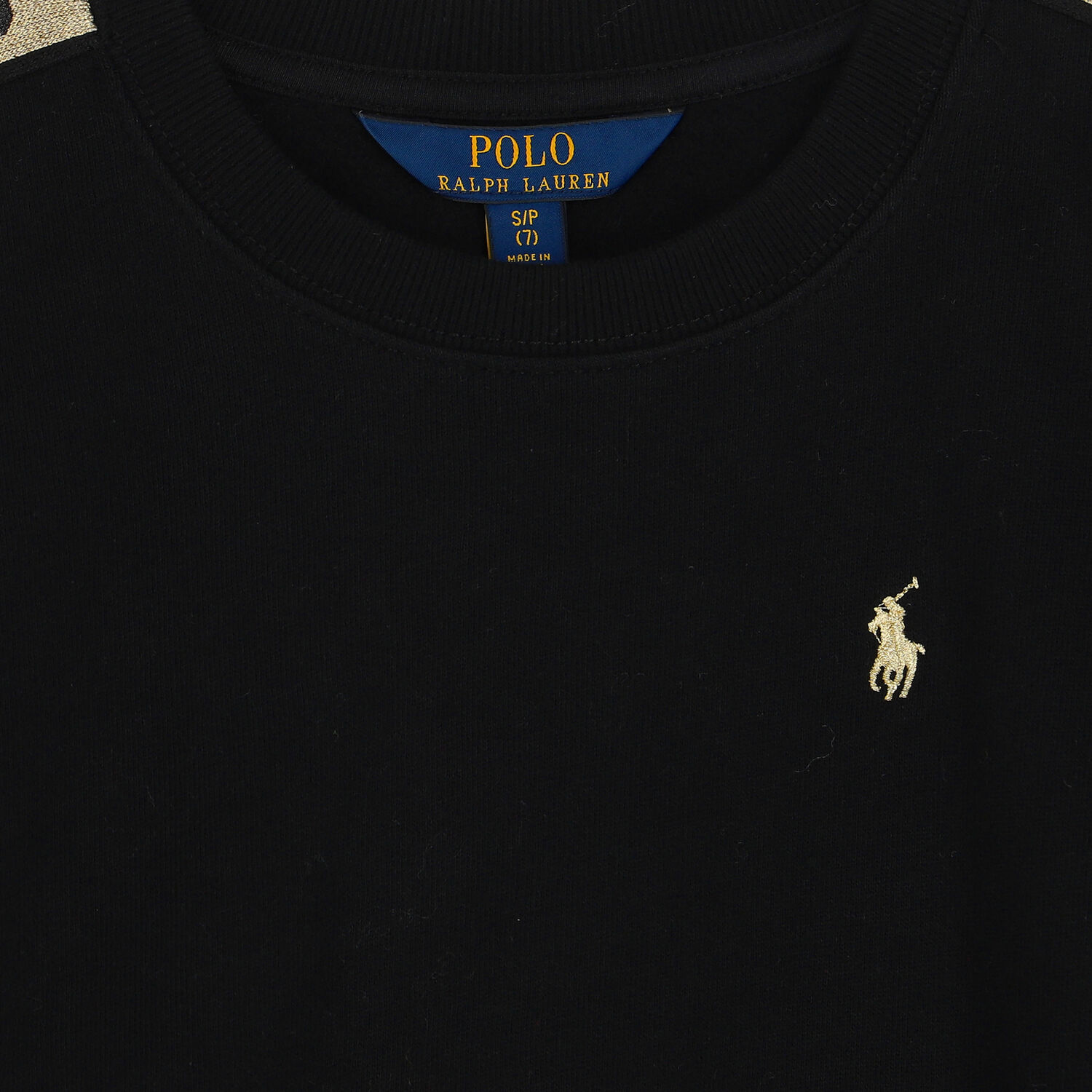 Girls Black Logo Sweatshirt, 1, hi-res image number null
