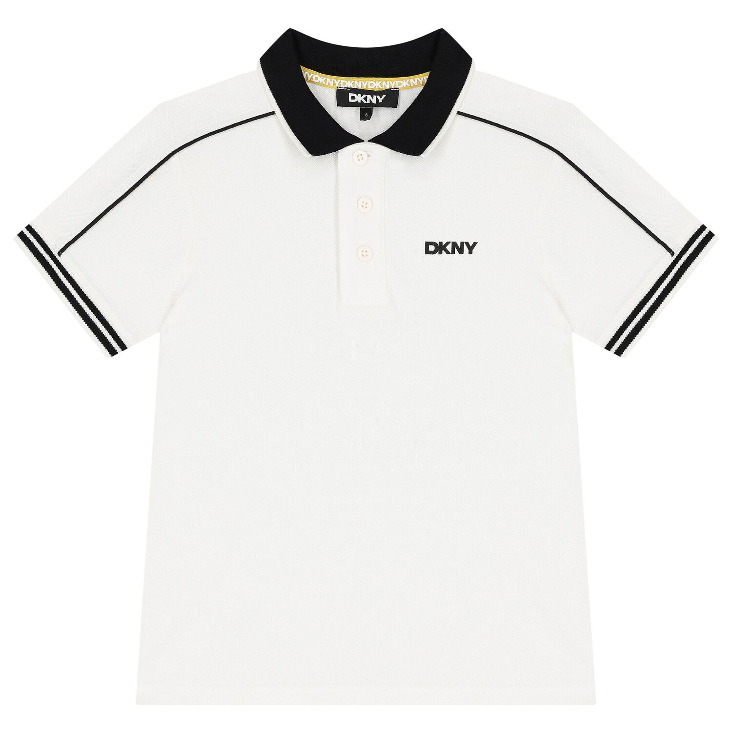 طقم شورت أولاد بالشعار باللون الأبيض والأسود , 1, hi-res