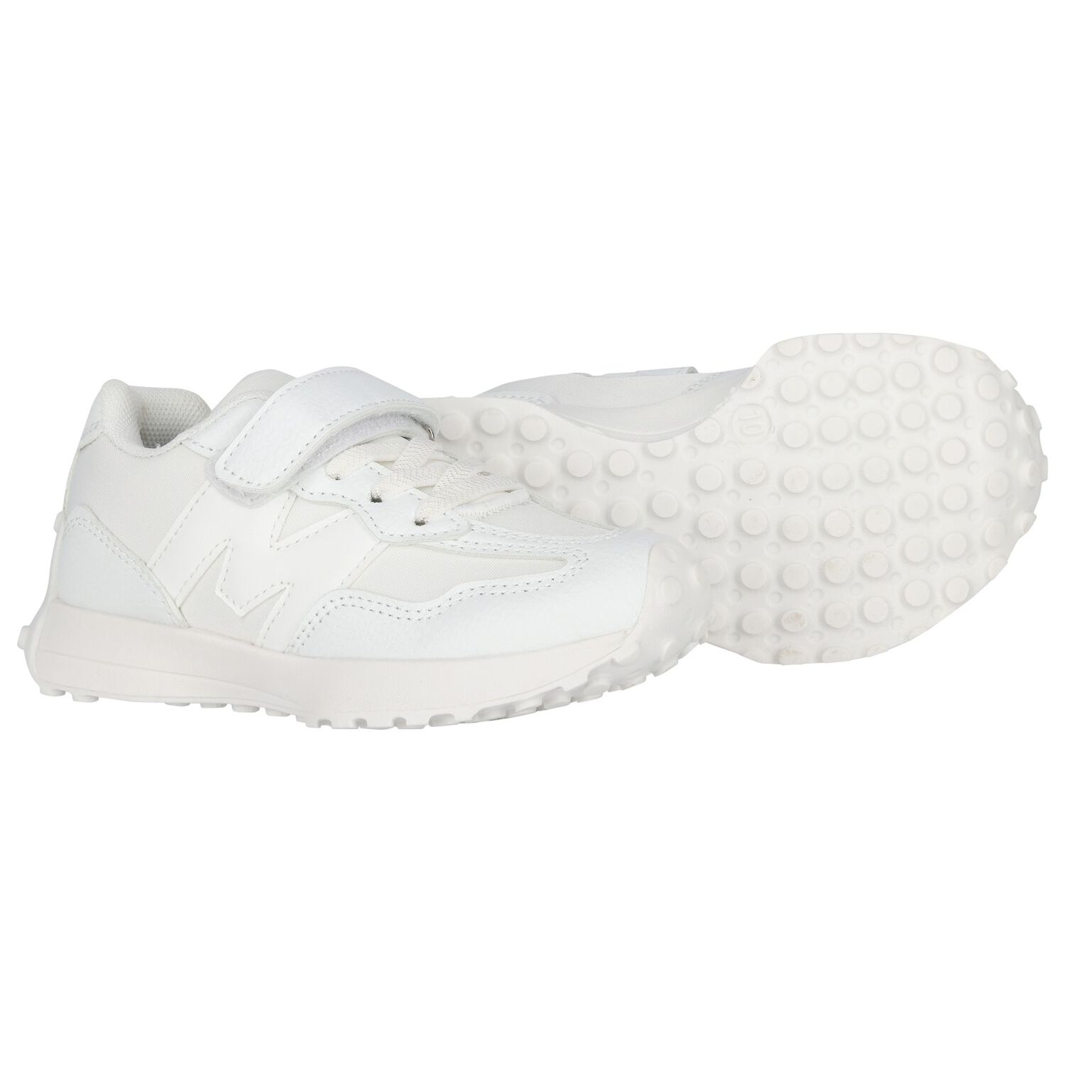 Boys White Logo Trainers, 1, hi-res image number null