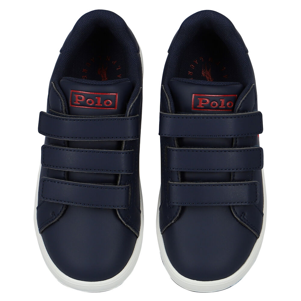 Ralph Lauren Knollan Ps Boys Sneakers In Navy