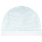 طقم هدايا أفرول أولاد بالشعار متعرج باللون الأزرق للأطفال, 1, hi-res