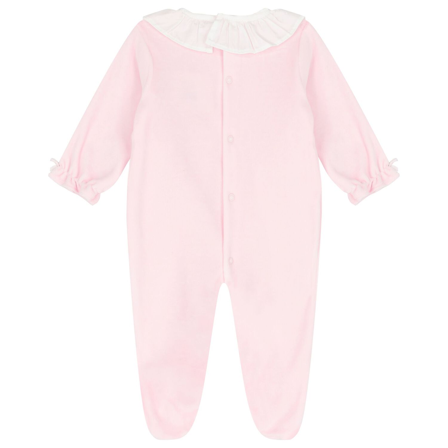 Baby Girls Pink Babygrow, 1, hi-res