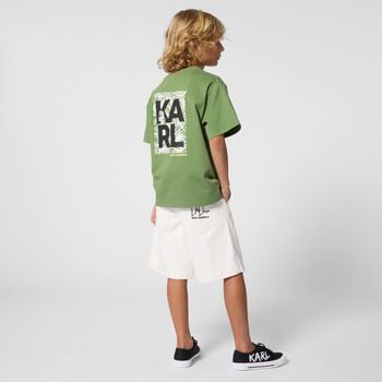 Boys Green Logo T-Shirt