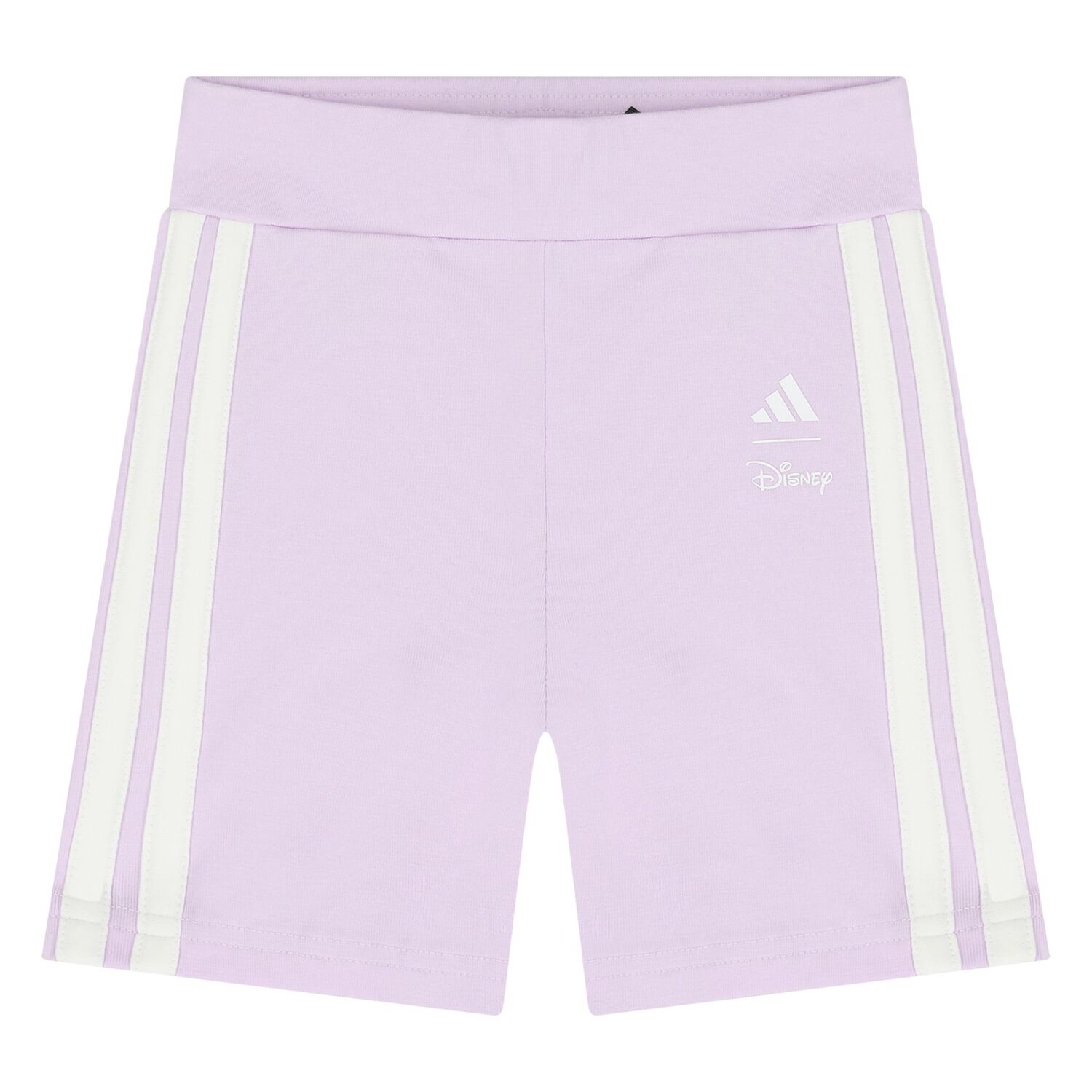 Younger Girls Ivory & Purple Disney Shorts Set, 1, hi-res