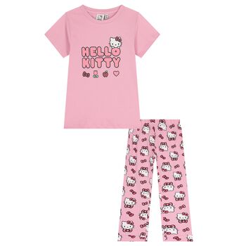 Girls Pink Hello Kitty Pyjamas