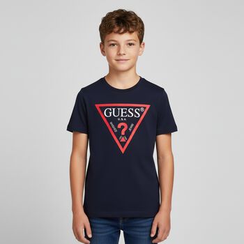 Boys Navy Logo T-Shirt