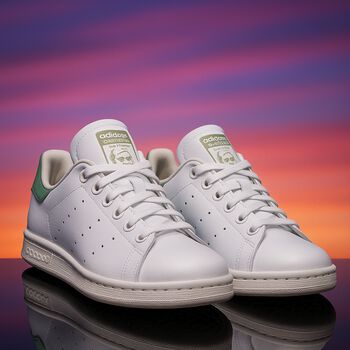 White & Green Stan Smith Trainers