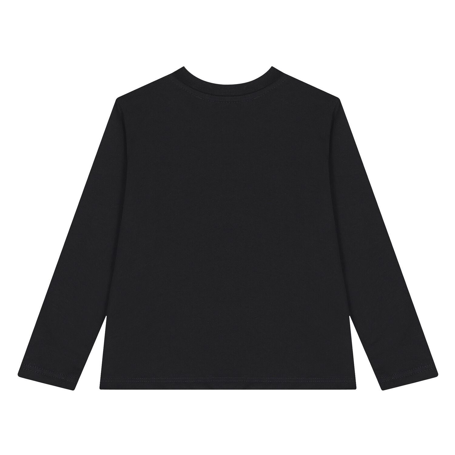 Black Logo Younger Long Sleeve Top, 2, hi-res