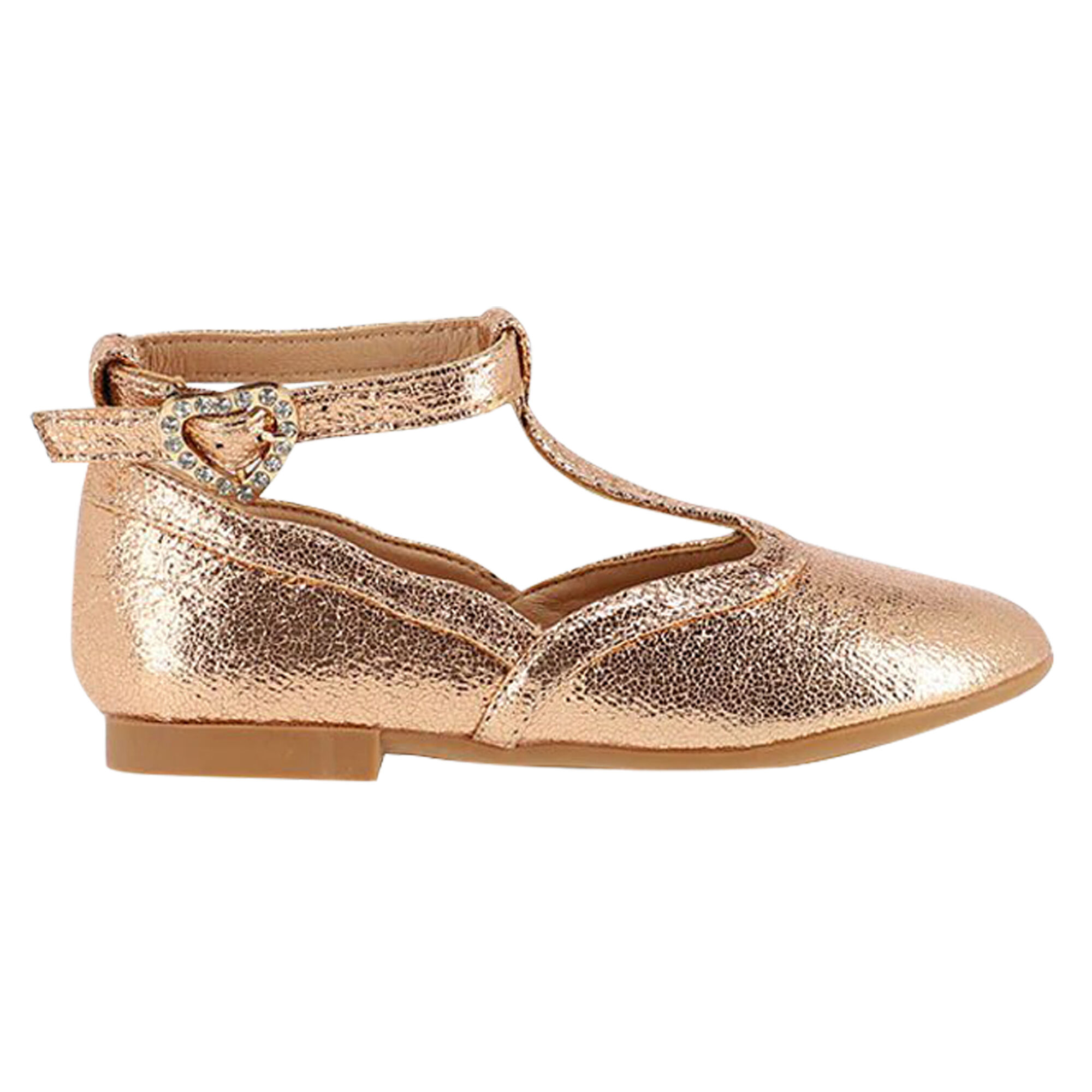 Rose gold dress shoes girls 2025