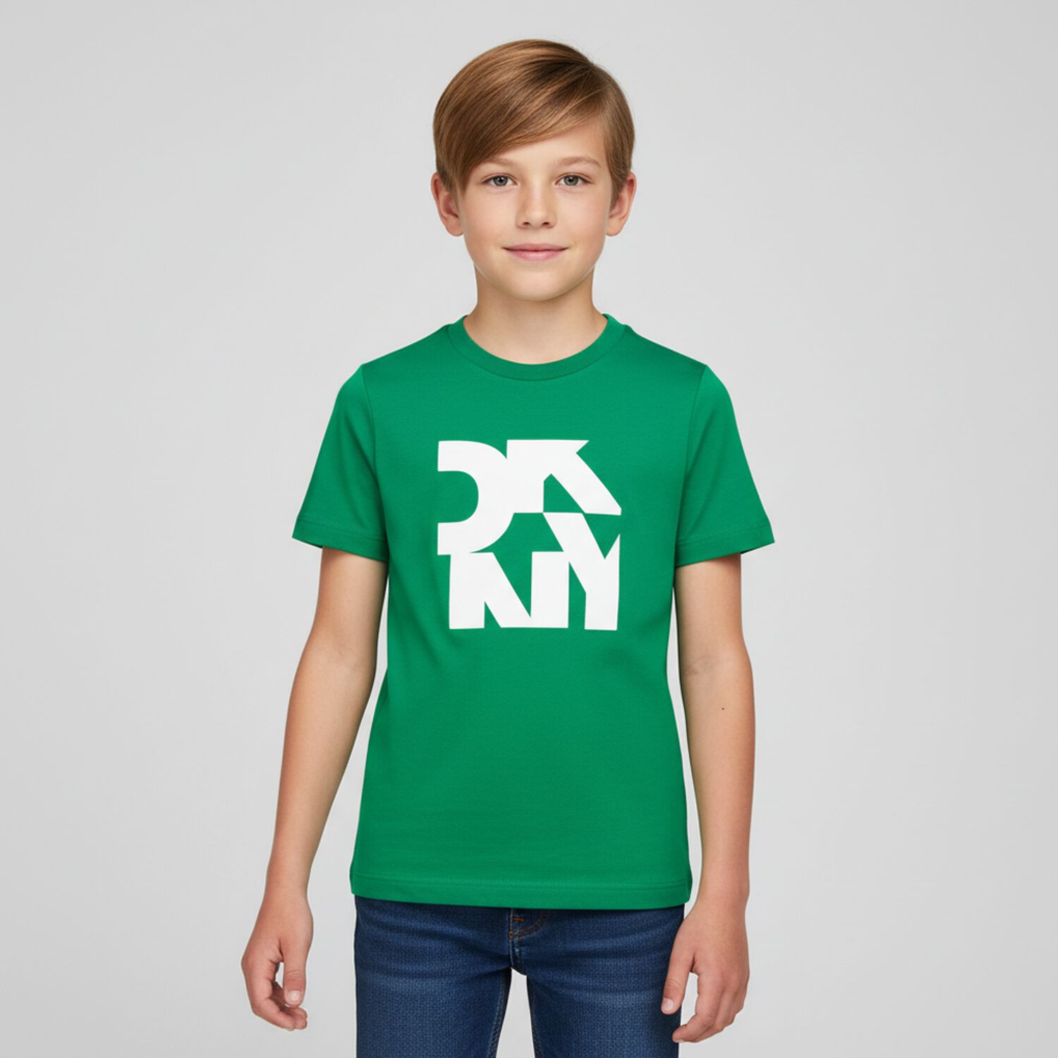 Boys Green Logo T-Shirt, 2, hi-res