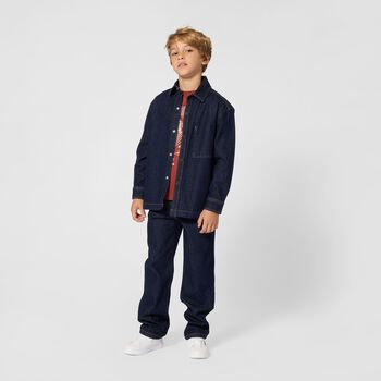 Boys Navy Blue Denim Jeans