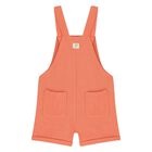 Younger Boys Orange Dungaree & Hat Set (3 Piece) , 1, hi-res