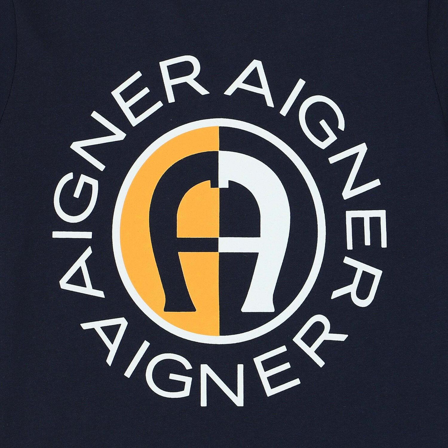 تيشيرت بالشعار باللون الكحلى والابيض للاولاد, 3, hi-res