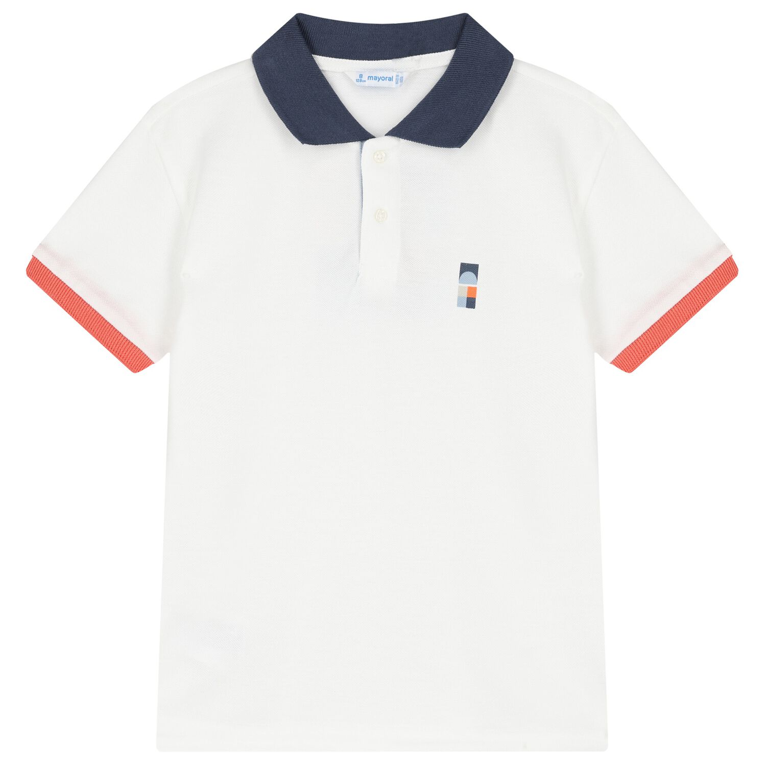 Boys White Polo Shirt, 1, hi-res image number null